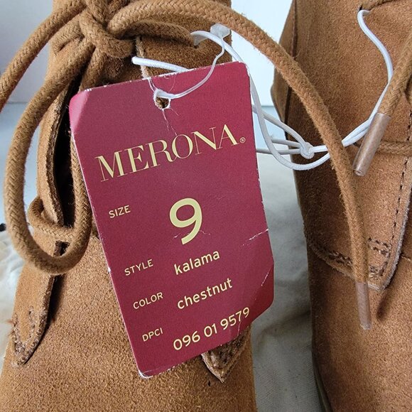 Merona Suede Wedge Heels Size 9 Chestnut *NWT* - Picture 8 of 16